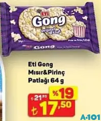 ETİ GONG MISIR & PİRİNÇ PATLAĞI 64 G fiyat ve kampanya bilgisi
